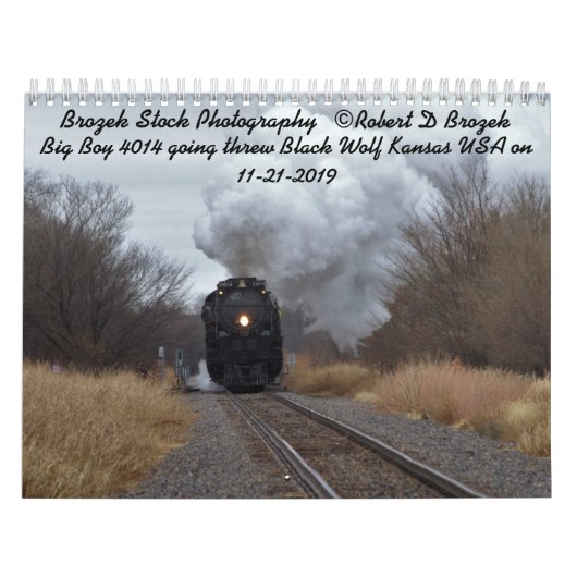 Big Boy 4014 Steaming warf Kansas Kalender (Titelbild)