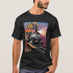 Big Boy 4014 Train Steam Motor Locomotive 4014 Ra T-Shirt