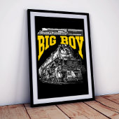 Big Boy 4014 Union Pacific Class 4000. Steam Loco. Poster