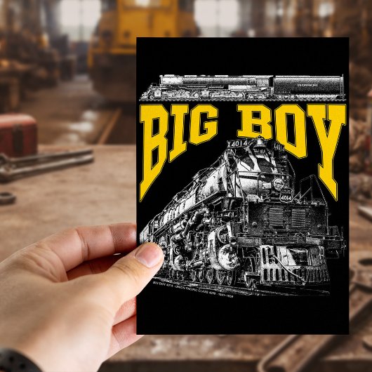 Big Boy 4014 Union Pacific Class 4000. Steam Loco. Postkarte