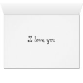 Big Boy auf Tabelle I Liebe You Card (Innenansicht Horizontal (Unten))
