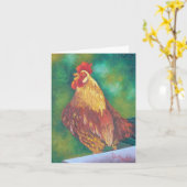 Big Boy, Cock-a-doodle Doo Note Card Karte (Gelbe Blume)