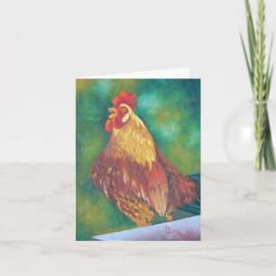 Big Boy, Cock-a-doodle Doo Note Card Karte