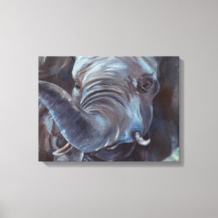 Big Boy Elephant Wrapped Canvas Print Leinwanddruck