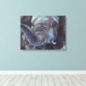 Big Boy Elephant Wrapped Canvas Print Leinwanddruck (Insitu (Holzboden))