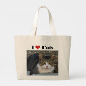 Big Boy I Liebe Cats Jumbo Tasche (Rückseite)