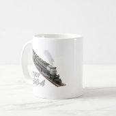 Big Boy Lokomotive-Doppelseitentasse Kaffeetasse (Vorderseite Links)