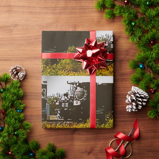 Big Boy Nr. 4014 Zug Wrapping Paper Geschenkpapier (Feiertagsgeschenk)