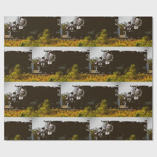 Big Boy Nr. 4014 Zug Wrapping Paper Geschenkpapier (Flach)