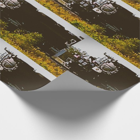 Big Boy Nr. 4014 Zug Wrapping Paper Geschenkpapier (Ecke)