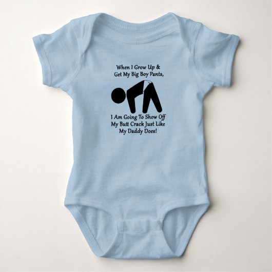 Big Boy Pants Baby Outfit Strampler (Vorderseite)