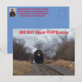 Big Boy Steaming Postkarte (Vorne/Hinten)