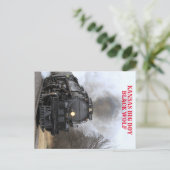 Big Boy Steaming Postkarte (Stehend Vorderseite)