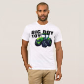 "Big Boy Toy" mit grünem Farm Traktor T-Shirt (Vorne ganz)