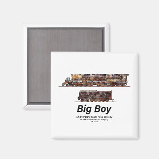 Big Boy Vintag Steam Train American Locomotive Magnet