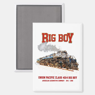 Big Boy Vintag Steam Train American Locomotive Magnet