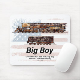 Big Boy Vintag Steam Train American Locomotive Mousepad