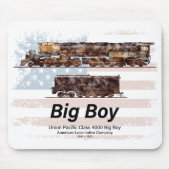 Big Boy Vintag Steam Train American Locomotive Mousepad (Vorne)
