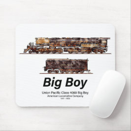 Big Boy Vintag Steam Train American Locomotive Mousepad