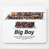Big Boy Vintag Steam Train American Locomotive Mousepad (Vorne)