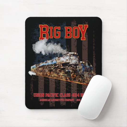 Big Boy Vintag Steam Train American Locomotive Mousepad (Mit Mouse)