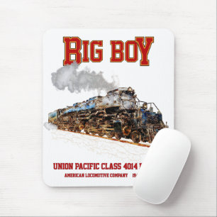 Big Boy Vintag Steam Train American Locomotive Mousepad
