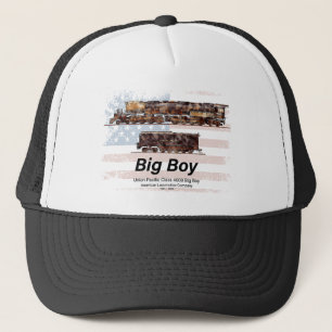 Big Boy Vintag Steam Train American Locomotive Truckerkappe