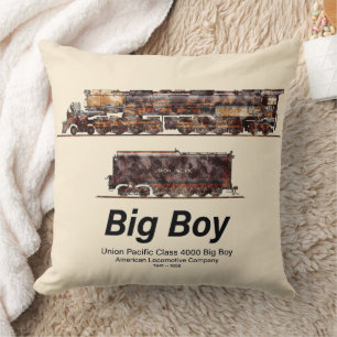 Big Boy Vintage-Dampflokomotive Amerikanische Loko Kissen