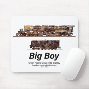 Big Boy Vintage-Dampflokomotive Amerikanische Loko Mousepad
