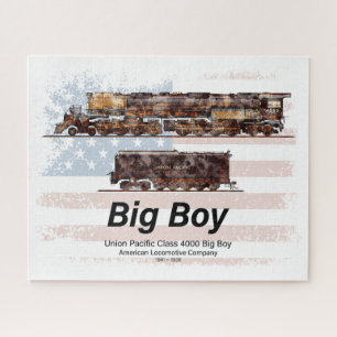 Big Boy Vintage-Dampflokomotive Amerikanische Loko Puzzle