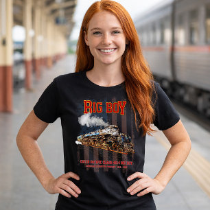 Big Boy Vintage-Dampflokomotive Amerikanische Loko T-Shirt