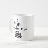 Big Boy Zitat: Ich spiele noch mit Spielzeug (Trak Kaffeetasse (Vorderseite Links)