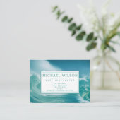 Big Breaking Waves Foto - Surf Instructor Visitenkarte (Stehend Vorderseite)