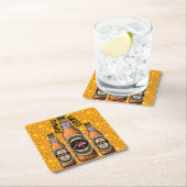 BIG BREWS Custom Beer Rechteckiger Pappuntersetzer (Vor Ort)