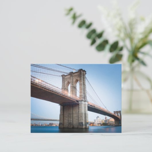 Big Bridge in New York Postcard Postkarte (Stehend Vorderseite)
