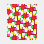 BIG BRIGHT BABY DOT PATTERN BUBBLY HAPPY FLEECEDECKE (Vorderseite)