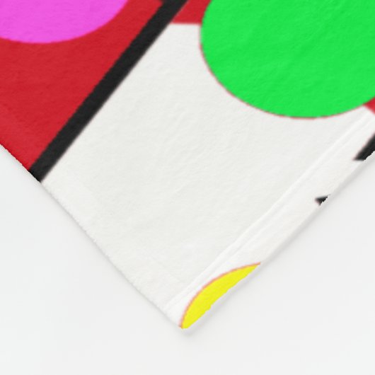 BIG BRIGHT BABY DOT PATTERN BUBBLY HAPPY FLEECEDECKE (Ecke)