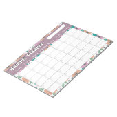 Big Bright Flowers Monthly Planner Notizblock (angewinkelt)