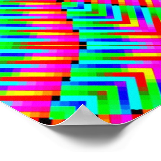 Big Bright Peace Sign Poster (Ecke)