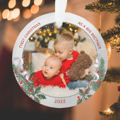 Big Bro 1. Weihnachtsklassische Silver Pflanze Rah Ornament