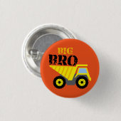 Big Bro Bau Gelber Sprungwagen Button (Vorne & Hinten)