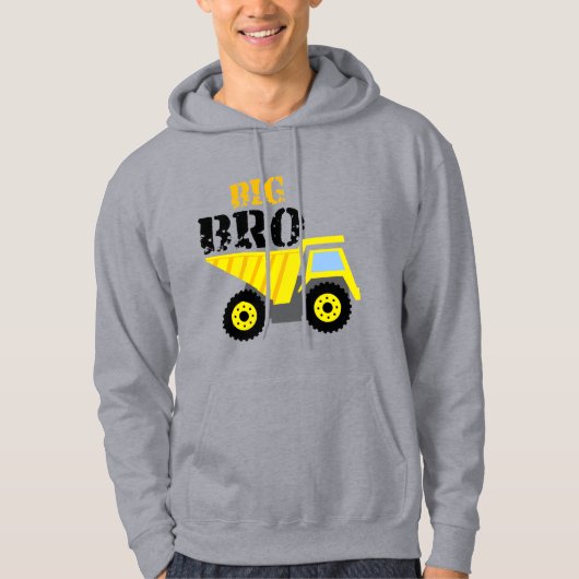 Big Bro Bau Gelber Sprungwagen Hoodie (Vorderseite)