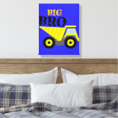 Big Bro Bau Gelber Sprungwagen Leinwanddruck (Insitu (Schlafzimmer))