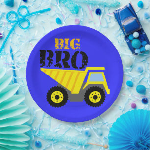 Big Bro Bau Gelber Sprungwagen Pappteller