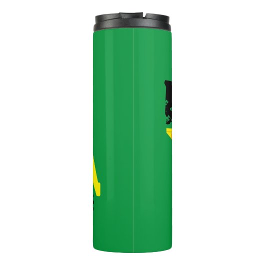 Big Bro Bau Gelber Sprungwagen Thermosbecher (Rückseite)