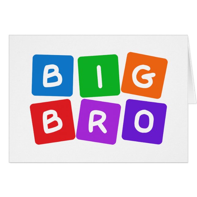 Big Bro benutzerdefinierte Blankokarten (Vorderseite (Horizontal))