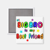 Big Bro Bester Freund Magnet (Vorderseite/Rückseite)