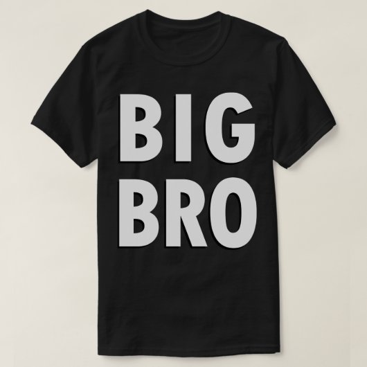 BIG BRO Black and White Big Brother T-Shirt (Design vorne)