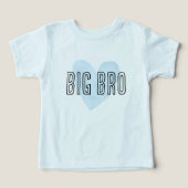 Big Bro Blue Heart Matching Sibling Family (Design Vorderseite)