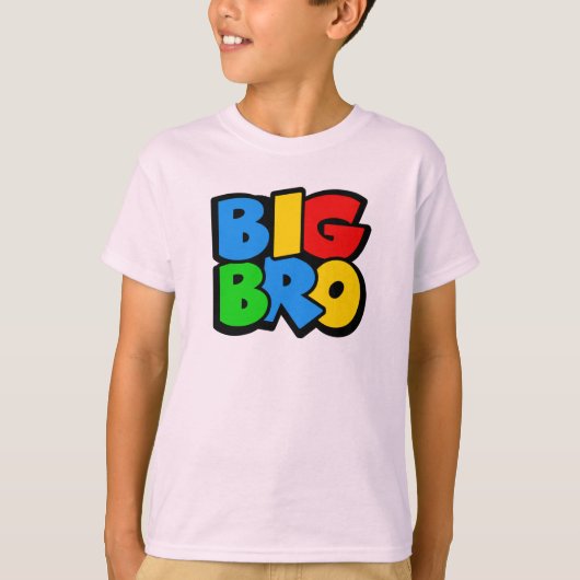 Big Bro Brother Retro Gamer Gaming Inspiriertes De T-Shirt (Vorderseite)